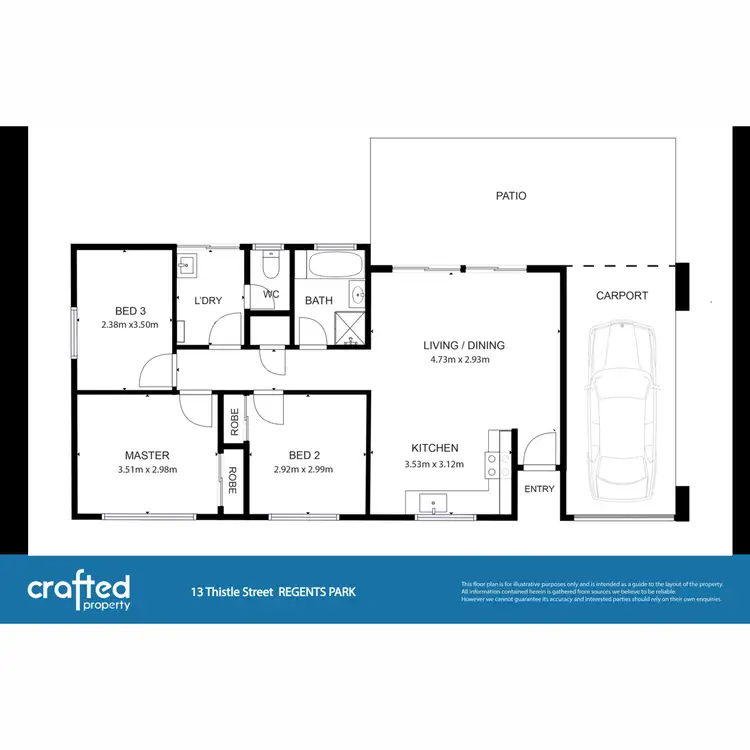 Floorplan of Homely house listing, 13 Thistle Street, Regents Park QLD 4118