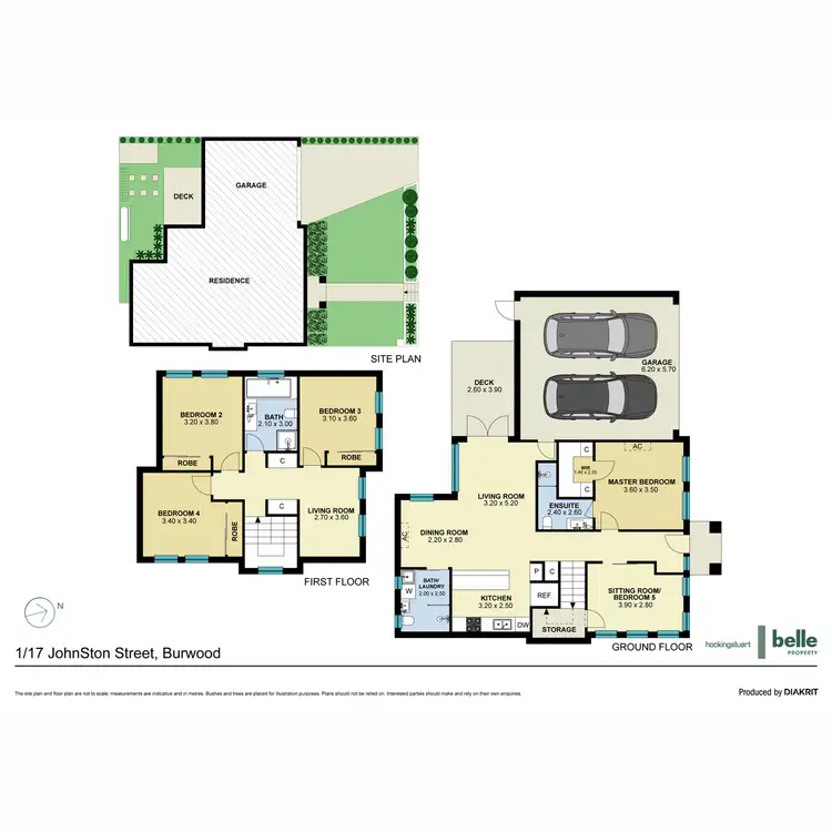 Floorplan of Homely townhouse listing, 1/17 Johnston Street, Burwood VIC 3125