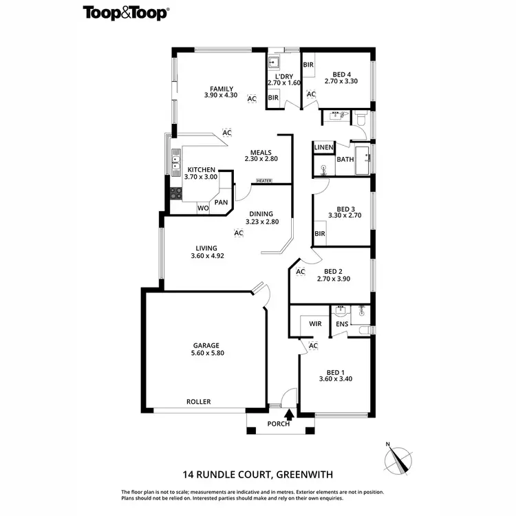 Floorplan of Homely house listing, 14 Rundle Court, Greenwith SA 5125