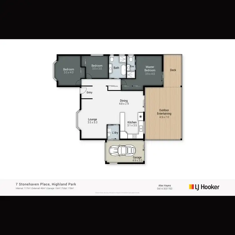 Floorplan of Homely house listing, 7 Stonehaven Place, Highland Park QLD 4211