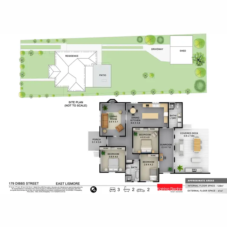 Floorplan of Homely house listing, 179 Dibbs Street, East Lismore NSW 2480
