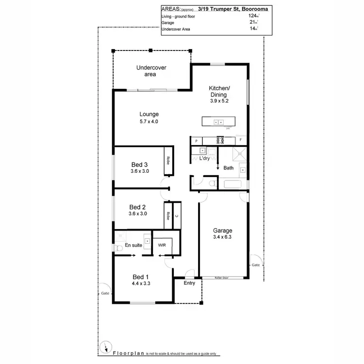 Floorplan of Homely unit listing, 3/19 Trumper Street, Boorooma NSW 2650