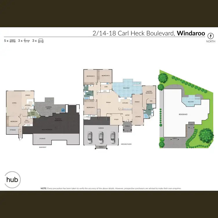 Floorplan of Homely house listing, 2/14-18 Carl Heck Boulevard, Windaroo QLD 4207