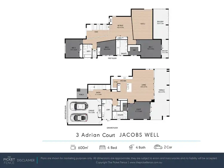 Floorplan of Homely house listing, 3 Adrian Court, Jacobs Well QLD 4208