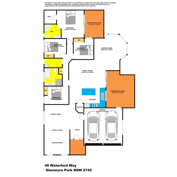 Floorplan of Homely house listing, 48 Waterford Way, Glenmore Park NSW 2745