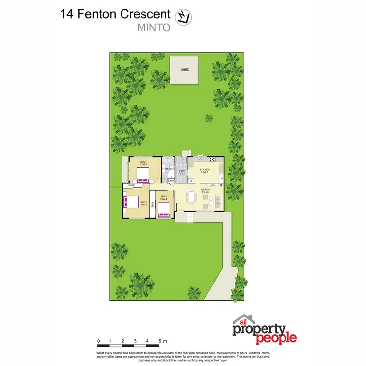 Floorplan of Homely house listing, 14 Fenton Crescent, Minto NSW 2566