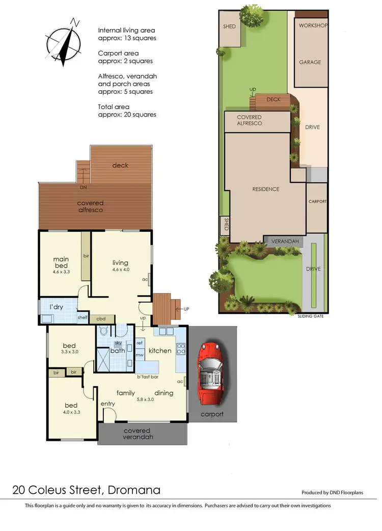Floorplan of Homely house listing, 20 Coleus Street, Dromana VIC 3936