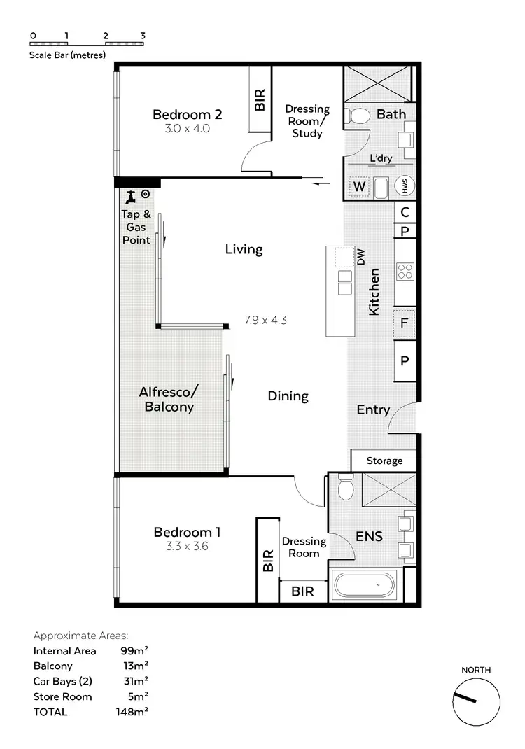 Floorplan of Homely apartment listing, 506/2 Bovell Lane, Claremont WA 6010