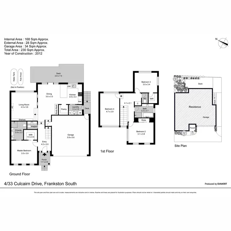 Floorplan of Homely house listing, 4/33 Culcairn Drive, Frankston South VIC 3199