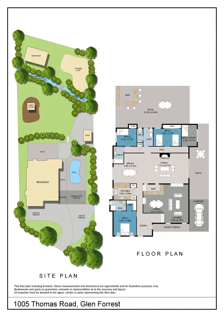 Floorplan of Homely house listing, 1005 Thomas Road, Glen Forrest WA 6071