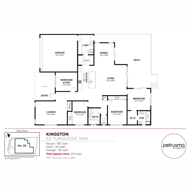 Floorplan of Homely house listing, 53 Turquoise Way, Kingston TAS 7050