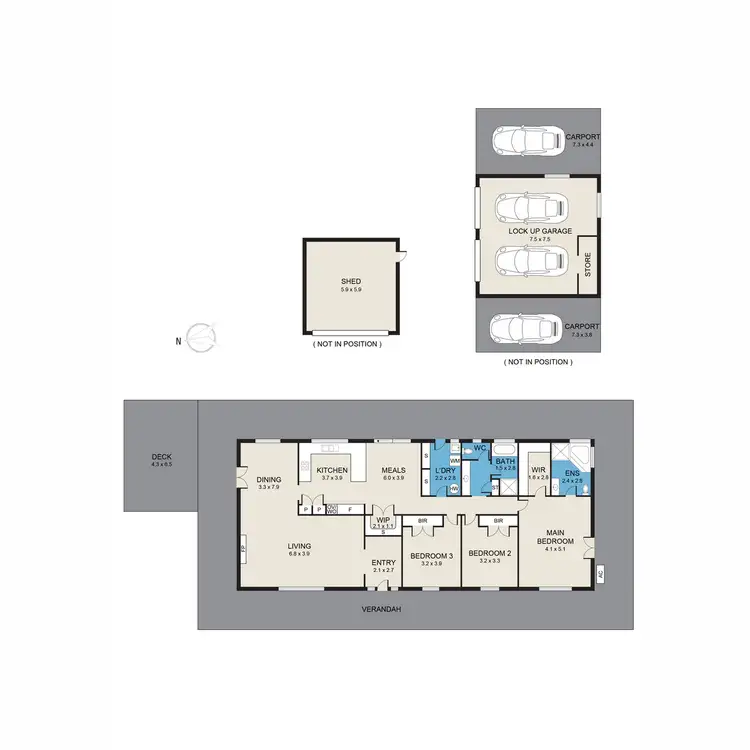 Floorplan of Homely rural property listing, 68 Brandy Hill Drive, Brandy Hill NSW 2324