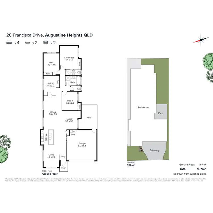 Floorplan of Homely house listing, 28 Francisca Drive, Augustine Heights QLD 4300