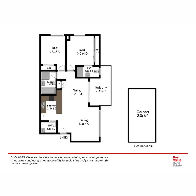 Floorplan of Homely unit listing, 14/12-14 Clifton Street, Blacktown NSW 2148