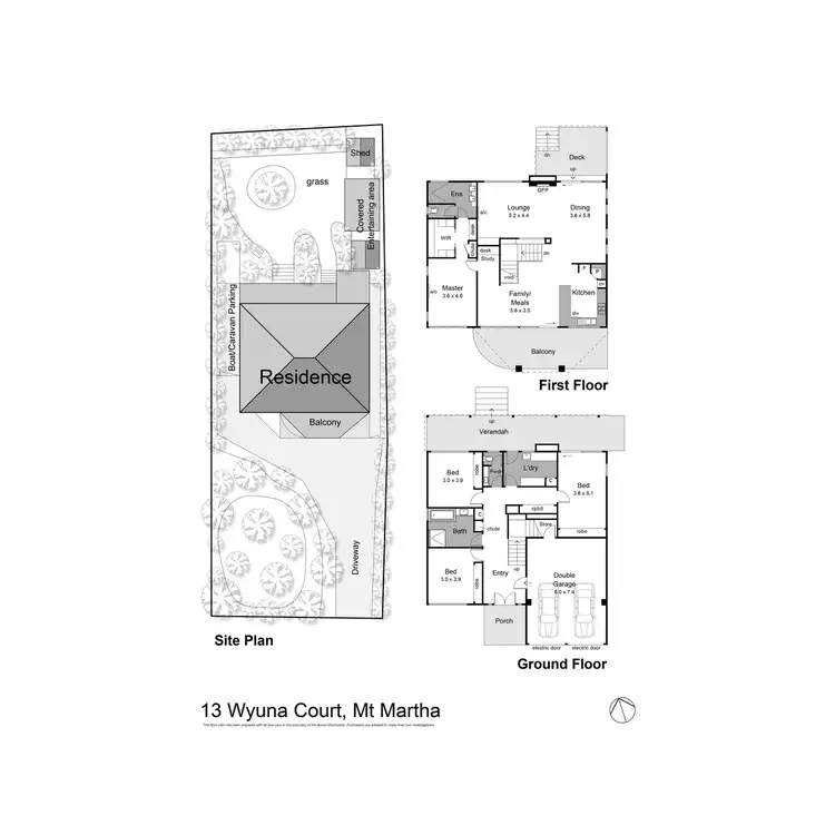 Floorplan of Homely house listing, 13 Wyuna Court, Mount Martha VIC 3934