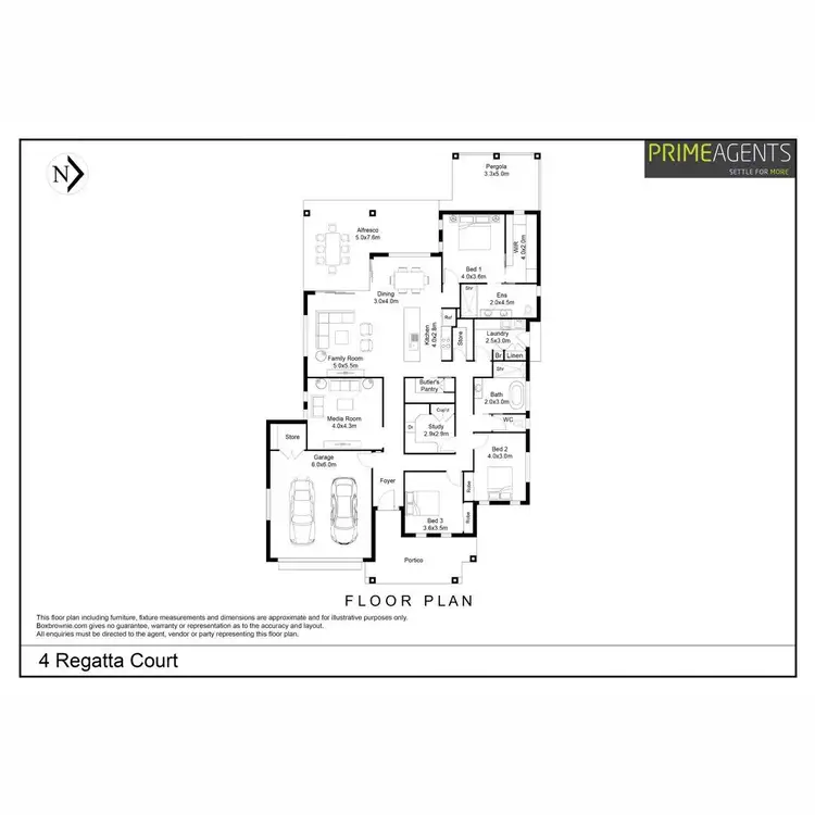 Floorplan of Homely house listing, 4 Regatta Court, Pialba QLD 4655