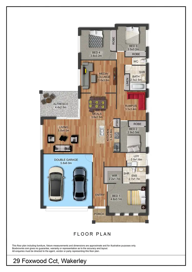 Floorplan of Homely house listing, 29 Foxwood Circuit, Wakerley QLD 4154