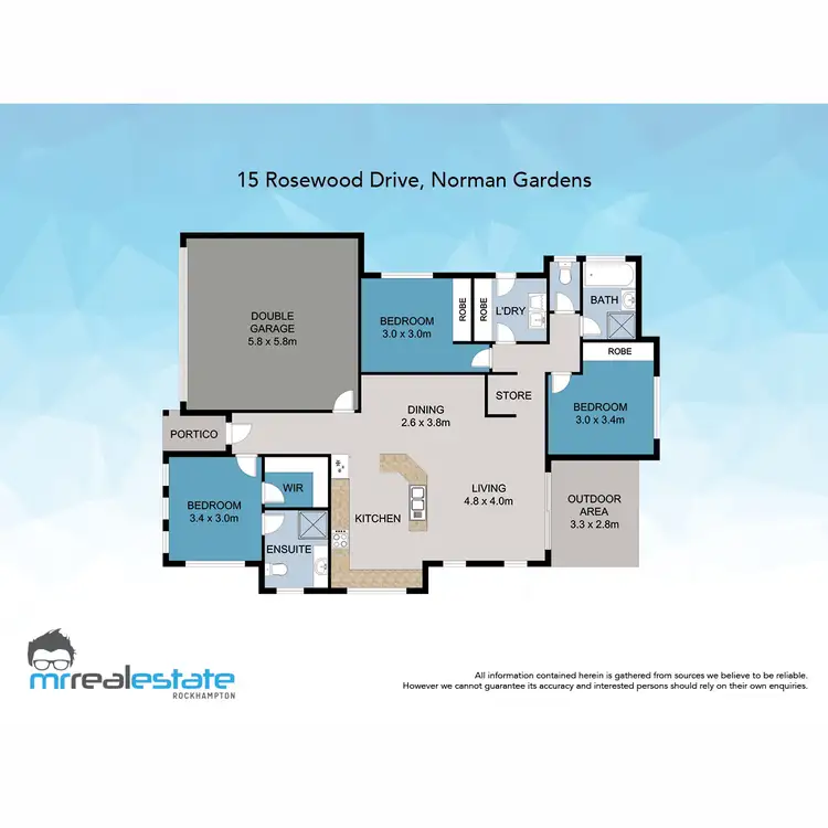 Floorplan of Homely house listing, 15 Rosewood Drive, Norman Gardens QLD 4701