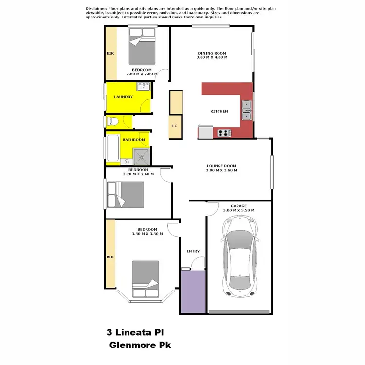 Floorplan of Homely house listing, 3 Lineata Place, Glenmore Park NSW 2745