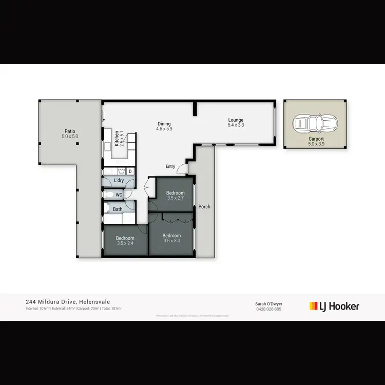 Floorplan of Homely house listing, 244 Mildura Drive, Helensvale QLD 4212