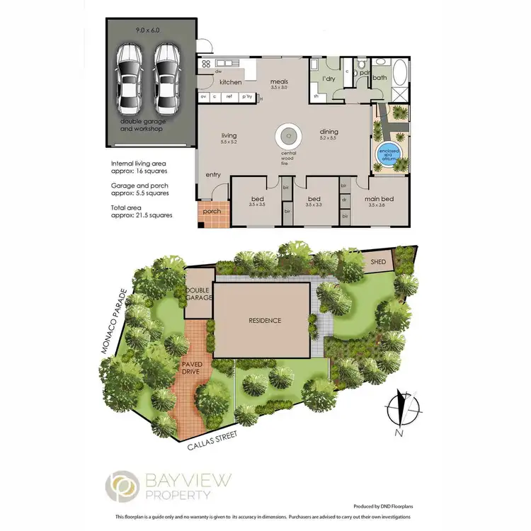 Floorplan of Homely house listing, 2 Monaco Parade, Dromana VIC 3936