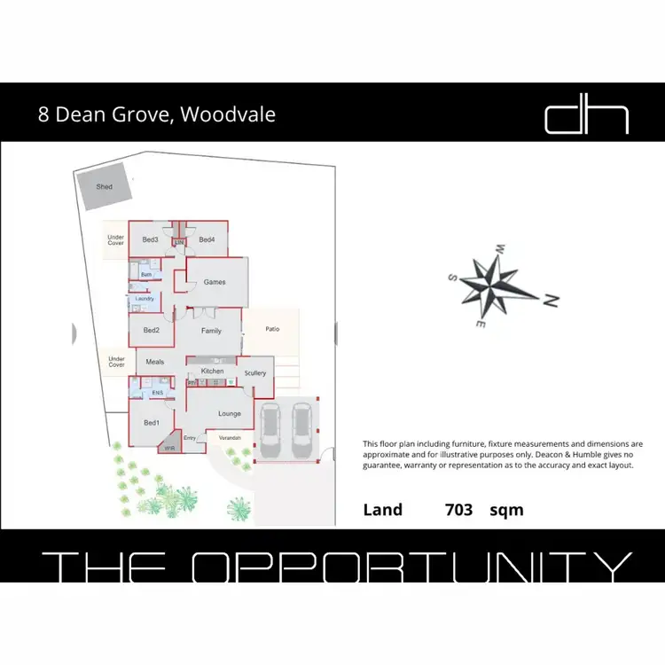 Floorplan of Homely house listing, 8 Dean Grove, Woodvale WA 6026