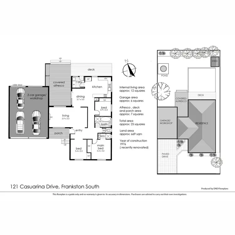 Floorplan of Homely house listing, 121 Casuarina Drive, Frankston South VIC 3199