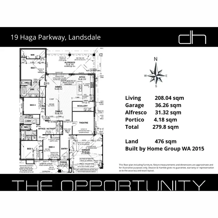 Floorplan of Homely house listing, 19 Haga Parkway, Landsdale WA 6065