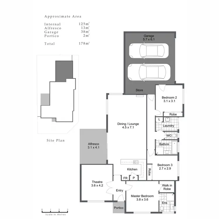 Floorplan of Homely house listing, 13A Chalmers Street, Fremantle WA 6160