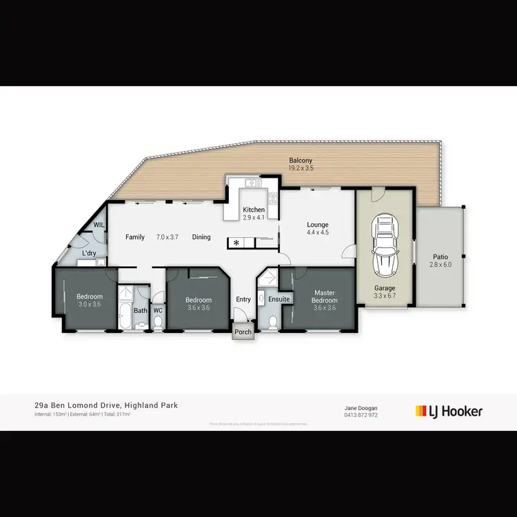 Floorplan of Homely house listing, 29A Ben Lomond Drive, Highland Park QLD 4211
