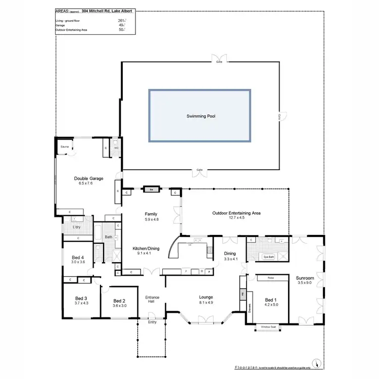 Floorplan of Homely house listing, 304 Mitchell Road, Lake Albert NSW 2650