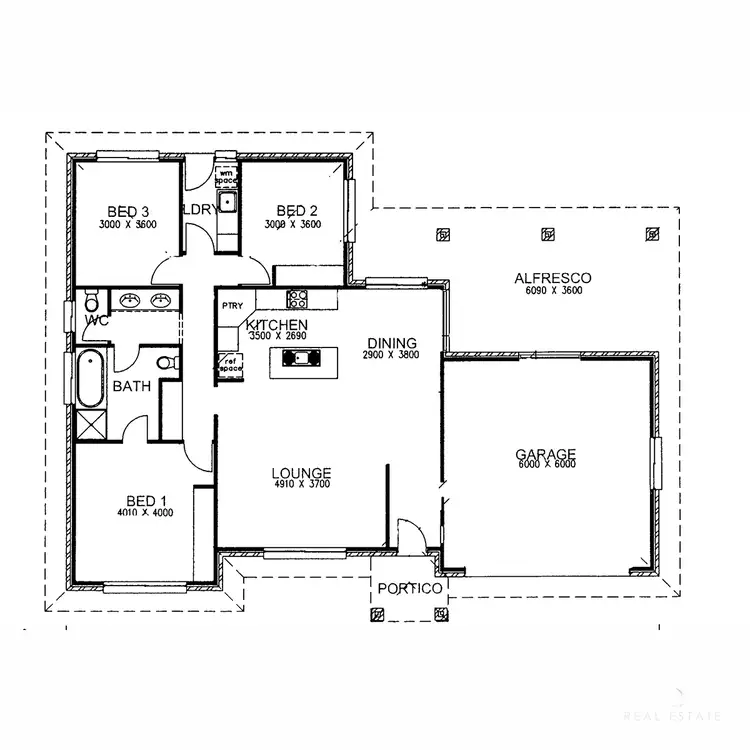 Floorplan of Homely house listing, 6 Queens Court, Mount Gambier SA 5290