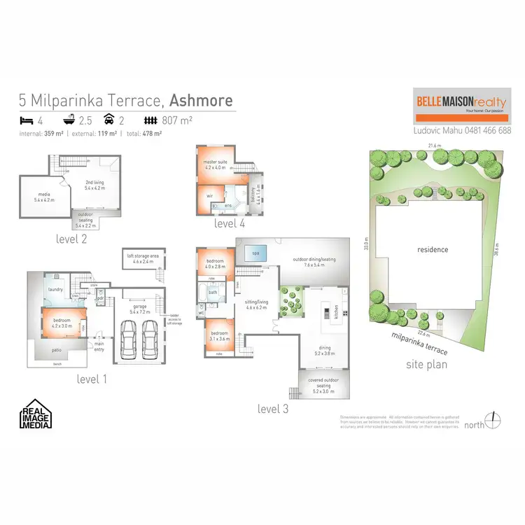 Floorplan of Homely house listing, 5 Milparinka Terrace, Ashmore QLD 4214