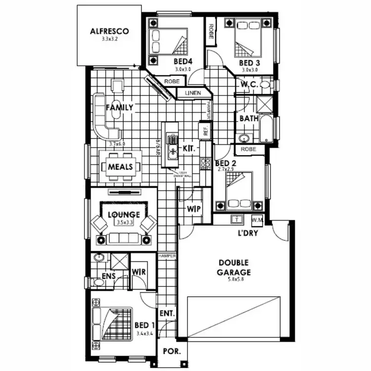 Floorplan of Homely house listing, lot 1829 Harmony, Palmview QLD 4553
