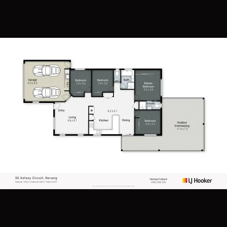Floorplan of Homely house listing, 56 Kelsey Circuit, Nerang QLD 4211