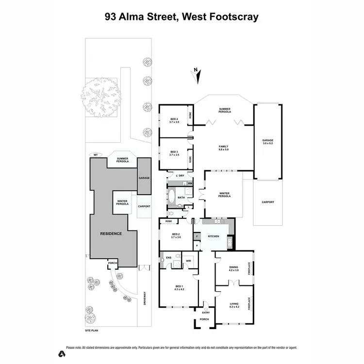 Floorplan of Homely house listing, 93 Alma Street, West Footscray VIC 3012