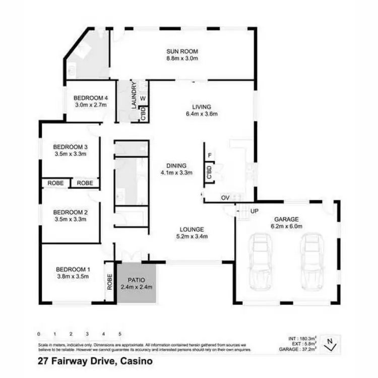 Floorplan of Homely house listing, 27 Fairway Drive, Casino NSW 2470