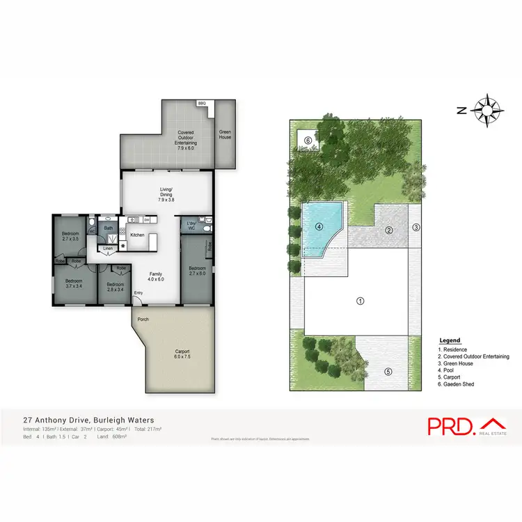 Floorplan of Homely house listing, 27 Anthony Drive, Burleigh Waters QLD 4220