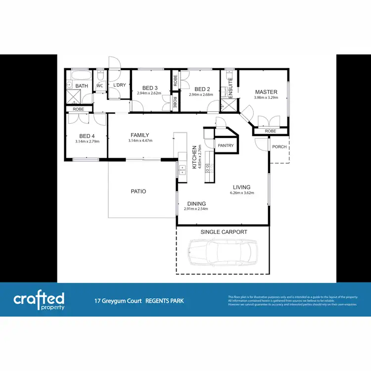 Floorplan of Homely house listing, 17 Greygum Court, Regents Park QLD 4118