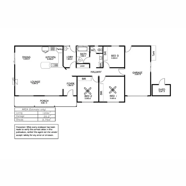 Floorplan of Homely house listing, 76A Eltham Avenue, Port Lincoln SA 5606