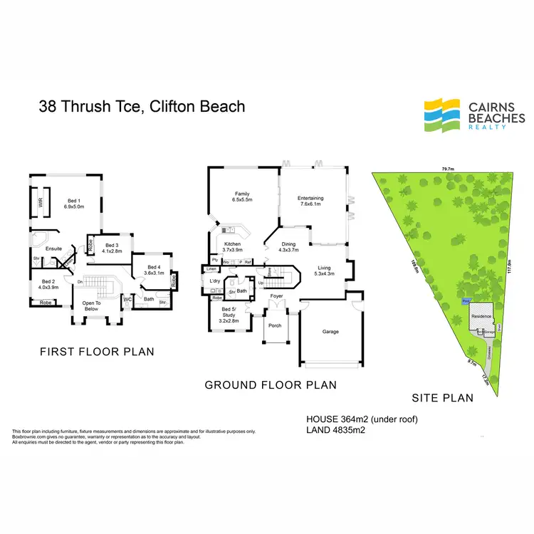 Floorplan of Homely house listing, 38 Thrush Terrace, Clifton Beach QLD 4879