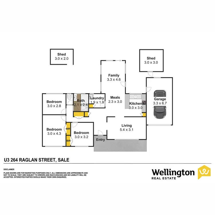 Floorplan of Homely unit listing, 3/264 Raglan Street, Sale VIC 3850