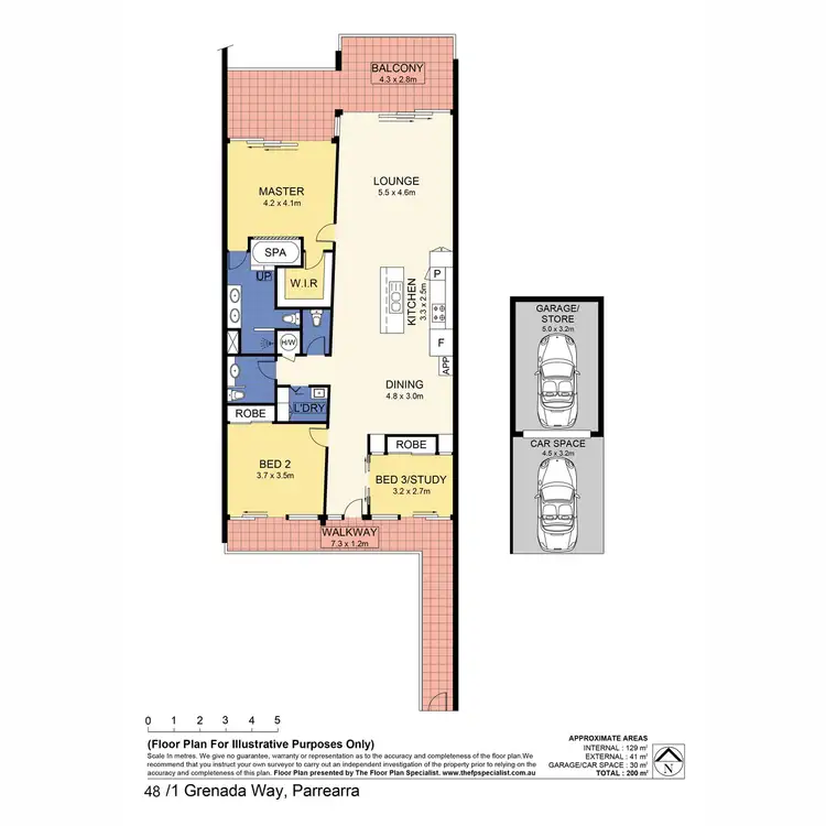 Floorplan of Homely apartment listing, 48/1 Grenada Way, Kawana Island QLD 4575