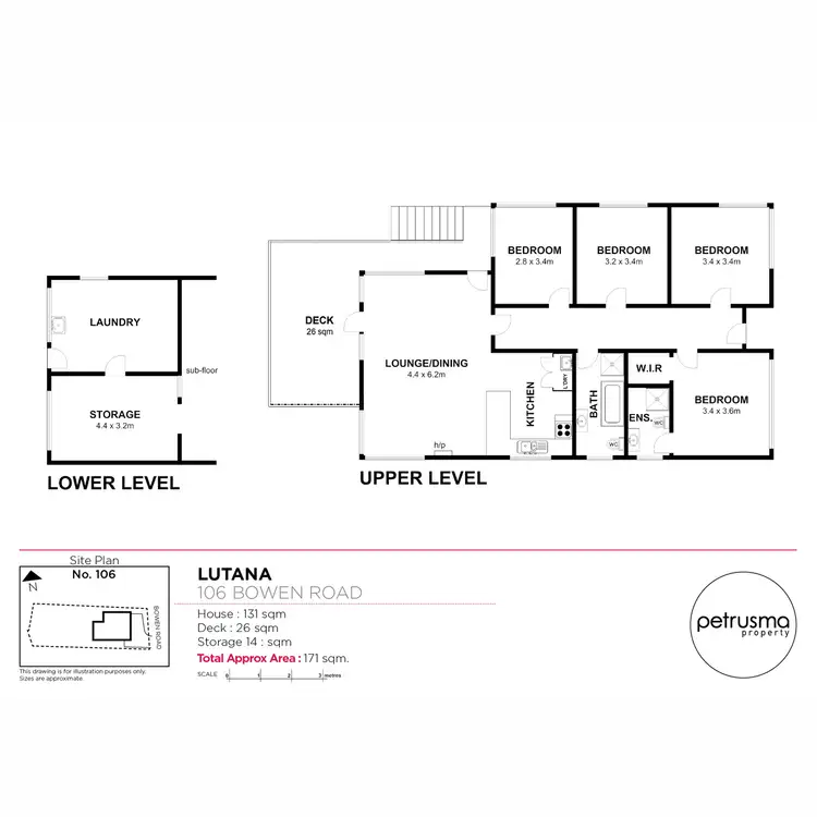 Floorplan of Homely house listing, 106 Bowen Road, Lutana TAS 7009