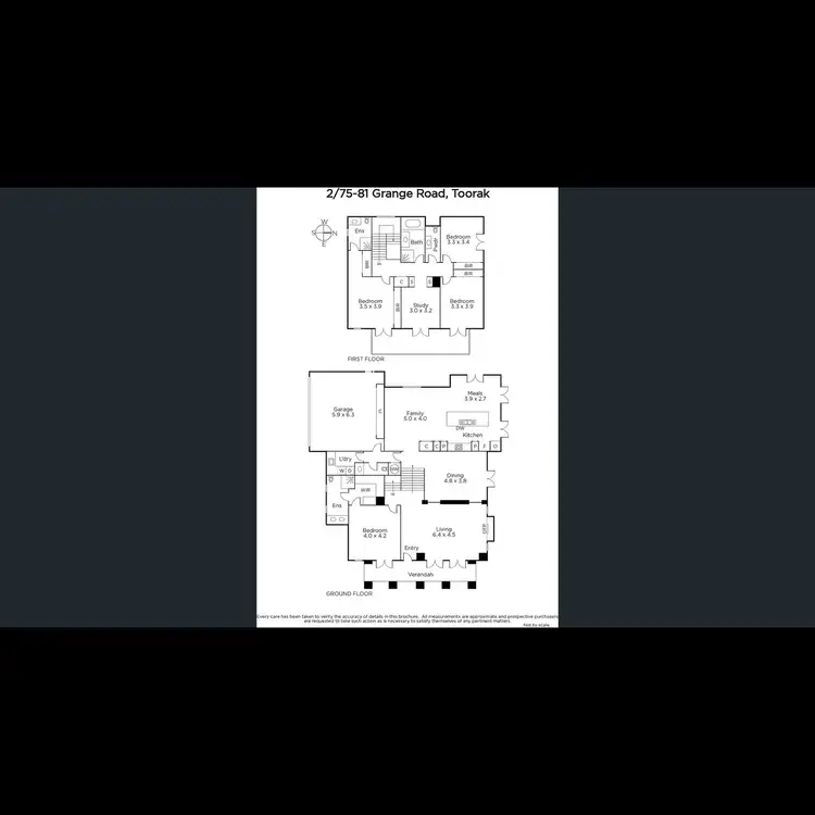 Floorplan of Homely townhouse listing, Res 2/75-81 Grange Road, Toorak VIC 3142