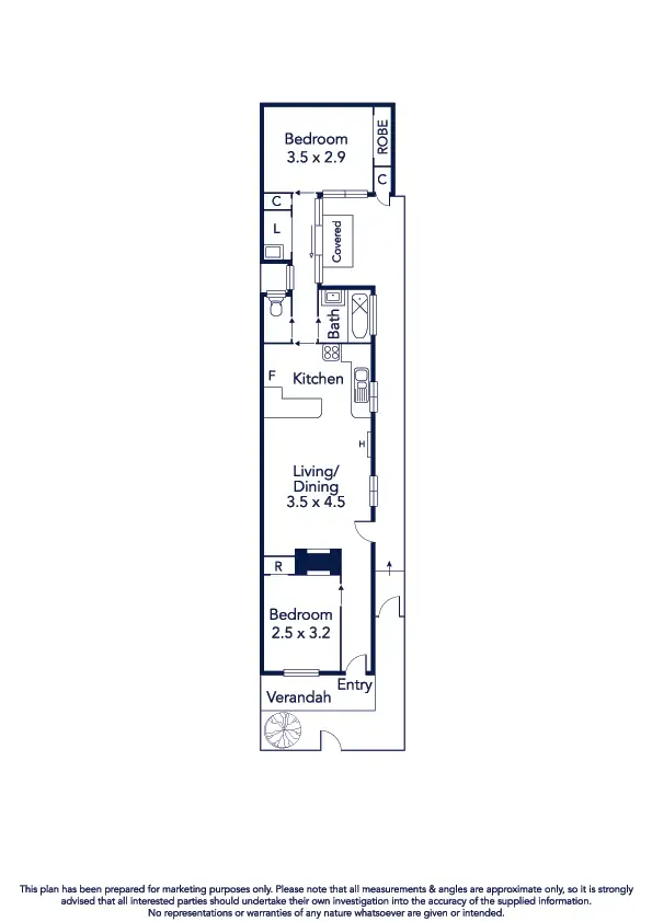 Floorplan of Homely house listing, 76 Austin Street, Seddon VIC 3011