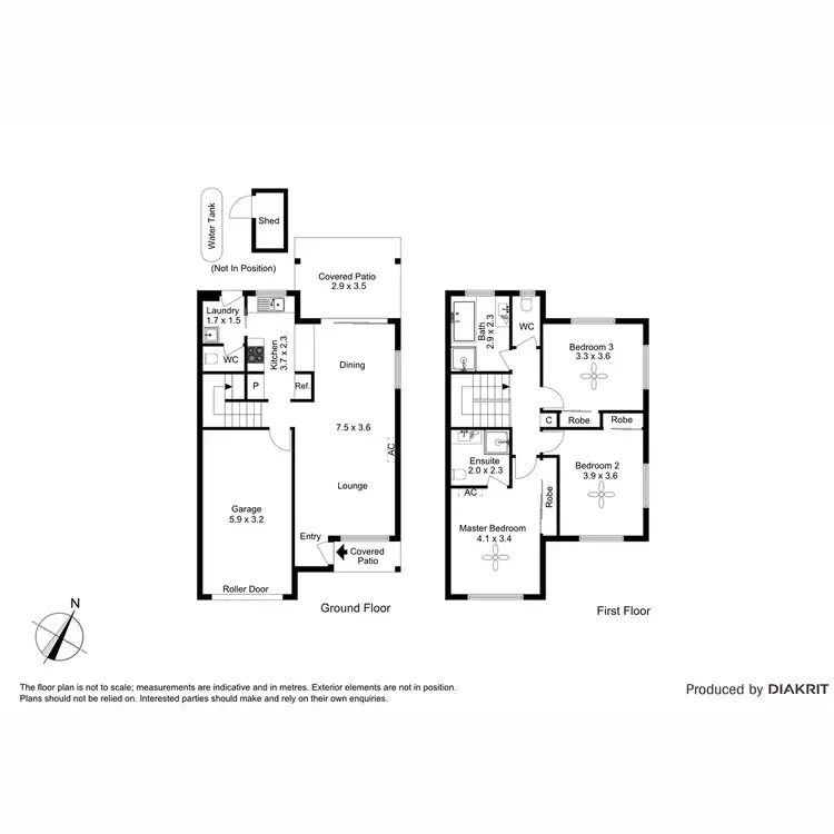 Floorplan of Homely townhouse listing, 9/89 Northquarter Drive, Murrumba Downs QLD 4503