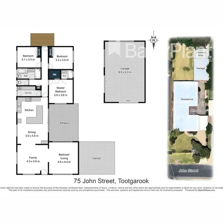 Floorplan of Homely house listing, 75 John Street, Tootgarook VIC 3941