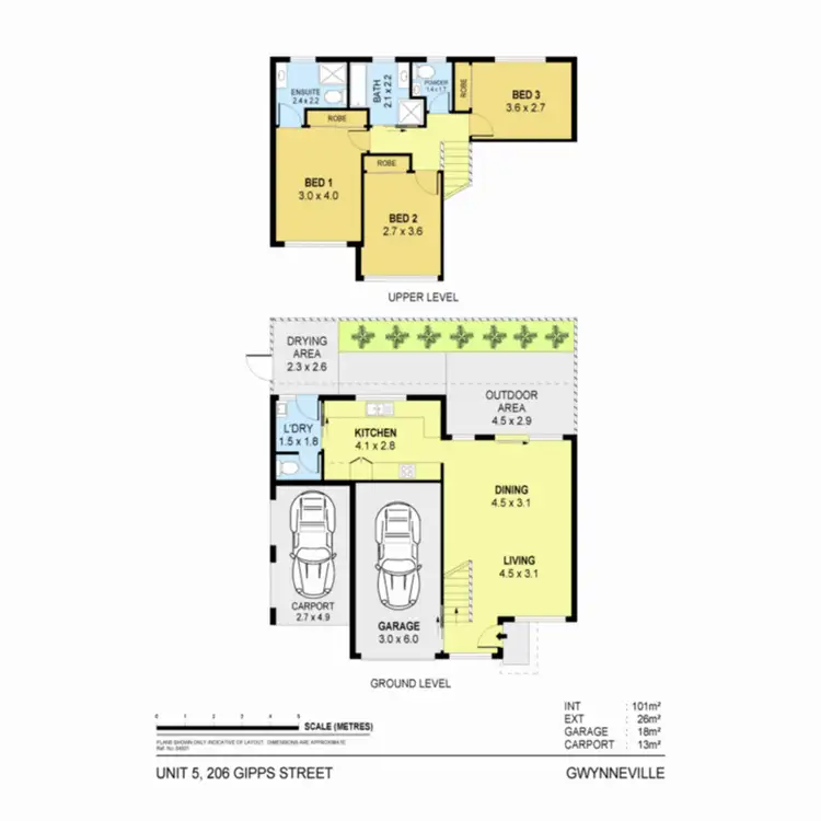 Floorplan of Homely townhouse listing, 5/206 Gipps Road, Gwynneville NSW 2500