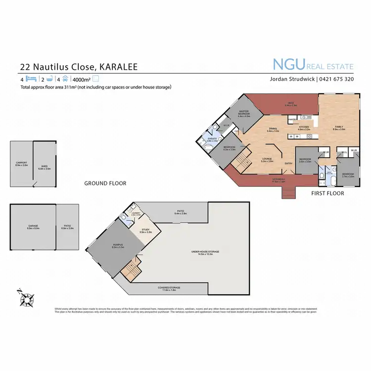 Floorplan of Homely house listing, 22 Nautilus Close, Karalee QLD 4306